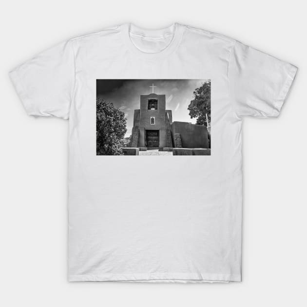 The San Miguel Mission in Santa Fe T-Shirt by Gestalt Imagery
